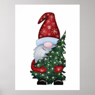 Christmas Gnome Poster