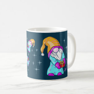 Christmas Gnome Present Gift Tote Mug