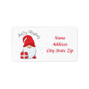 ***CHRISTMAS GNOME** Return Address Label