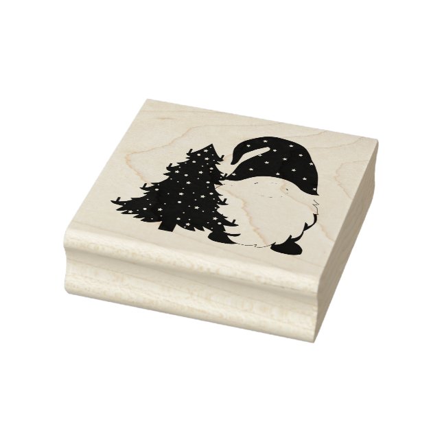Christmas Gnome Rubber Stamp (Stamp)