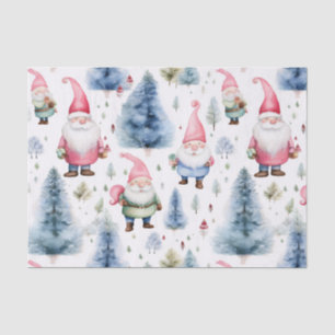 Christmas Gnome Seamless Pattern Tissue Paper