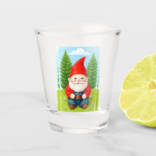 Christmas Gnome Shot Glass