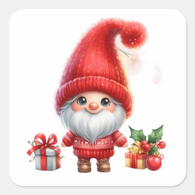Christmas  Gnome Stickers (Front)