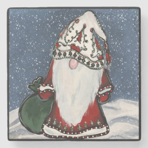 CHRISTMAS GNOME STONE COASTER