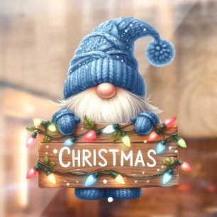 Christmas Gnome Window Cling