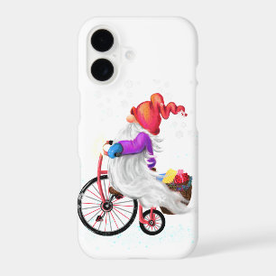 Christmas Gnome with Bike and Gifts