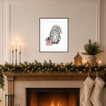Christmas Gnome with Gift