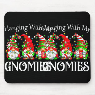 Christmas Gnome With My Gnomies Family Pyjamas  Mouse Pad