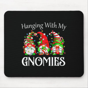 Christmas Gnome With My Gnomies Family Pyjamas  Mouse Pad