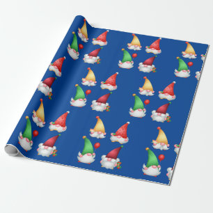 Christmas Gnome Wrapping Paper 