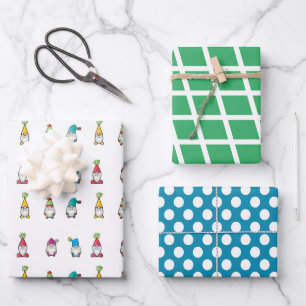 Christmas   Gnome   Wrapping Paper Sheet