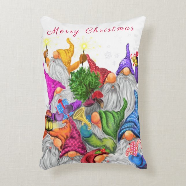 Christmas Gnomes Accent Pillow Gift (Front(Vertical))