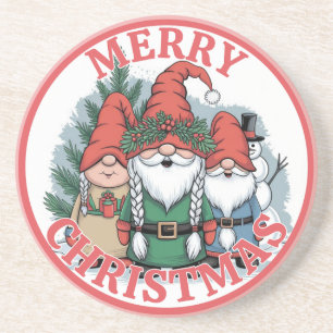 Christmas Gnomes Coaster