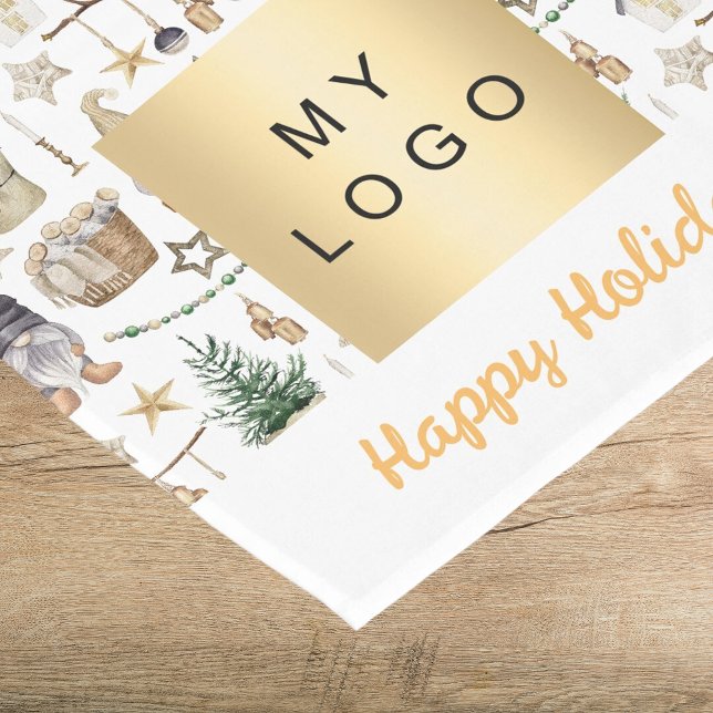 Christmas gnomes farmhouse style business logo short table runner (Creator Uploaded)