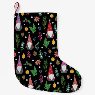 Christmas Gnomes: Festive Seamless Pattern Small Christmas Stocking