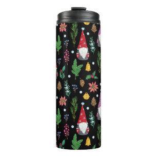 Christmas Gnomes: Festive Seamless Pattern Thermal Tumbler