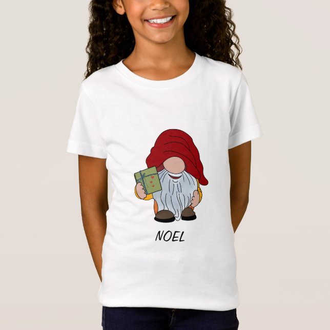 Christmas Gnomes Girls' Fine Jersey T-Shirt (Front)