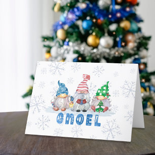 Christmas Gnomes GNOEL Greeting Holiday Card