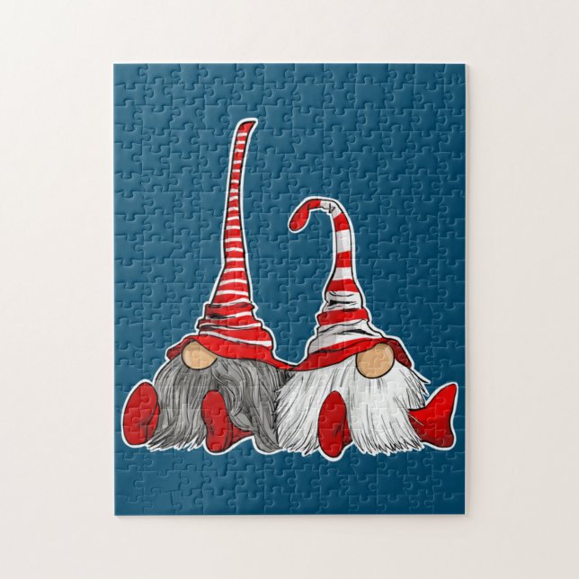 Christmas Gnomes Jigsaw Puzzle (Vertical)