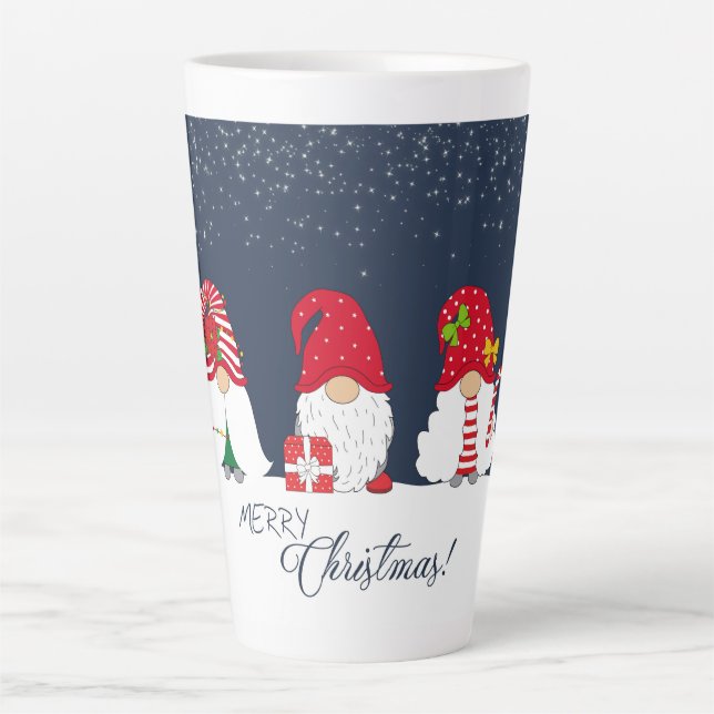 Christmas Gnomes  Latte Mug (Front)