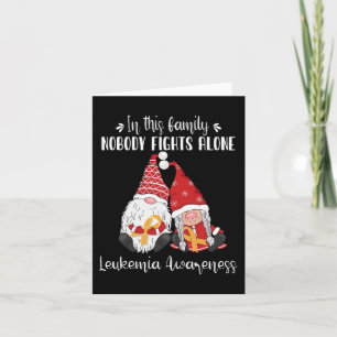 Christmas Gnomes Leukaemia Awareness  Card