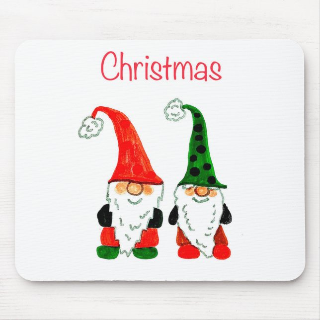 Christmas gnomes mouse pad (Front)