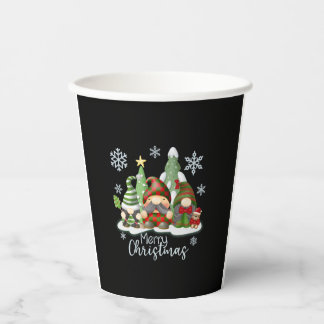 Christmas Gnomes Paper Cups