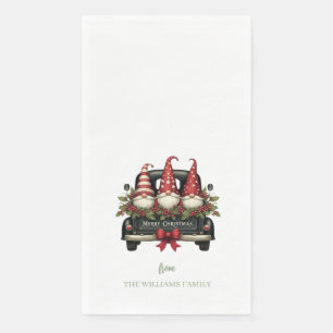 Christmas Gnomes Paper Guest Towels Napkin