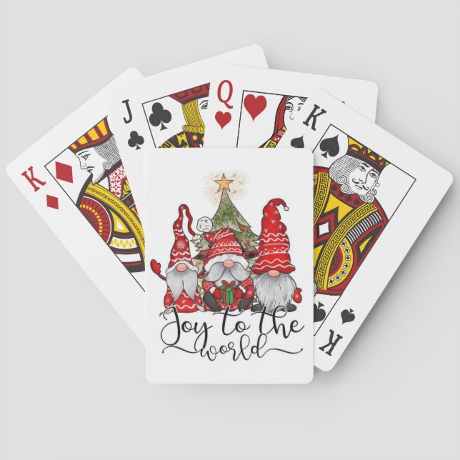 Christmas Gnomes Playing Cards (Back)