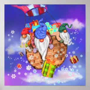 Christmas Gnomes Poster