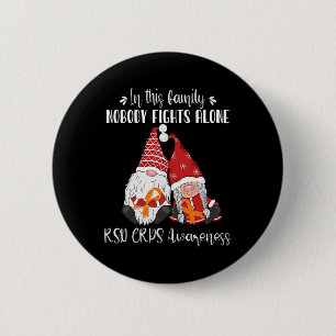 Christmas Gnomes Rsd Crps Awareness 6 Cm Round Badge