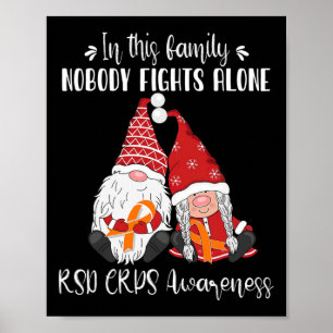 Christmas Gnomes Rsd Crps Awareness  Poster