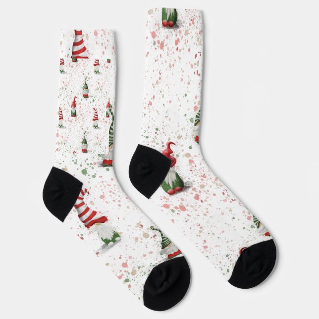 Christmas gnomes socks (Right)