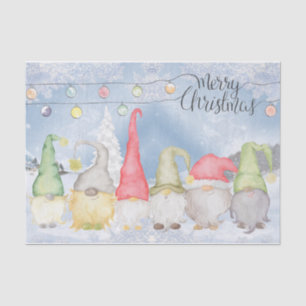 Christmas Gnomes Tissue Paper