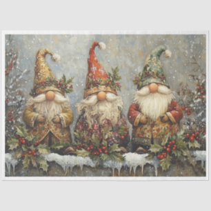 Christmas Gnomes Tissue Paper