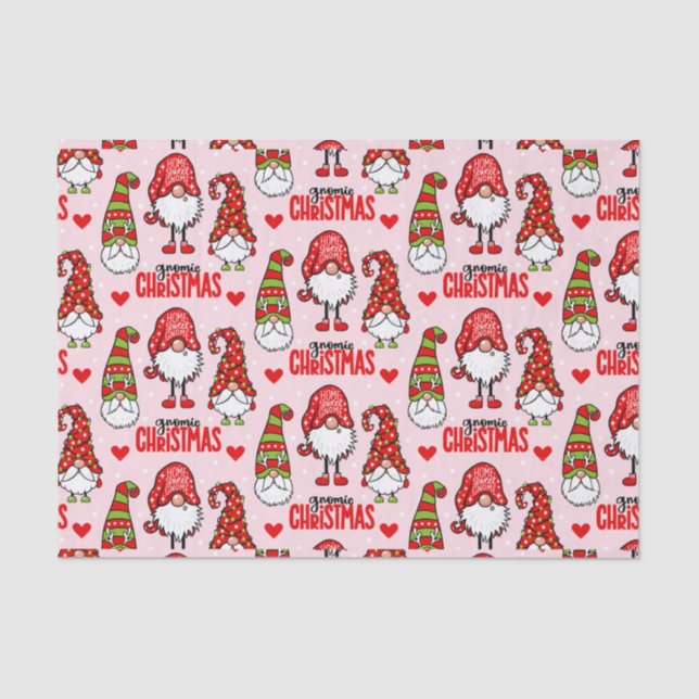 Christmas Gnomes Tissue Paper (Front)