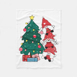 Christmas Gnomes Toddler Fleece Blanket
