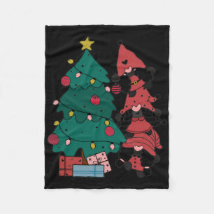 Christmas Gnomes Toddler T Shirt Fleece Blanket