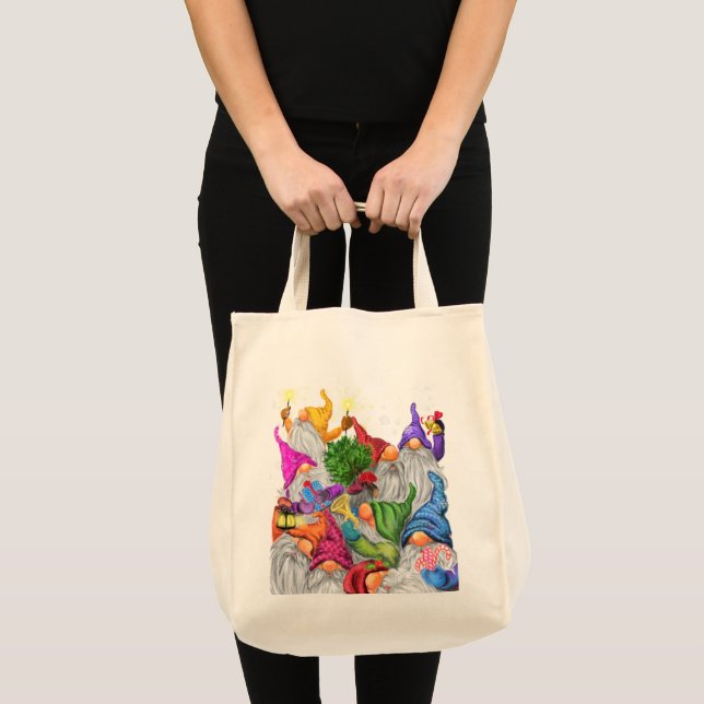 Christmas Gnomes Tote Bag (Front (Product))