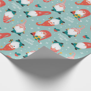 Christmas Gnomes Wrapping Paper