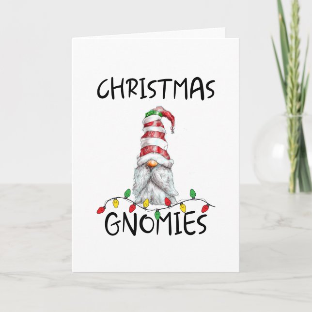 Christmas Gnomies, Christmas With My Gnomies Card (Front)
