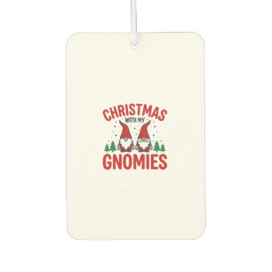 Christmas Gnomies Holiday Gnome Design Car Air Freshener