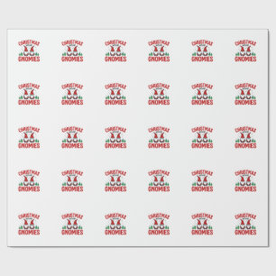 Christmas Gnomies Holiday Gnome Design Wrapping Paper