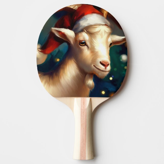 Christmas Goat (1) Ping Pong Paddle (Front)