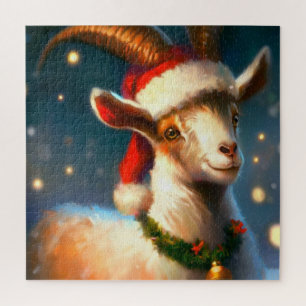 Christmas Goat (2) Jigsaw Puzzle