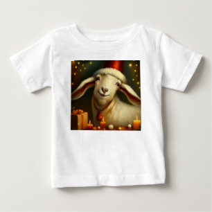 Christmas Goat 3 Baby T-Shirt