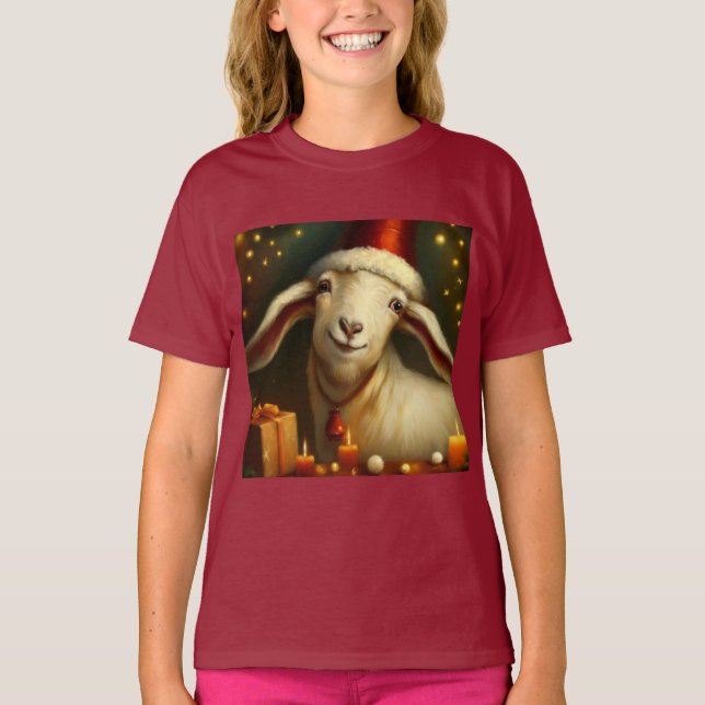 Christmas Goat 3 T-Shirt (Front)