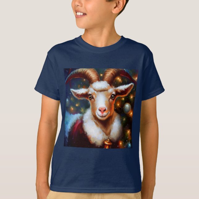 Christmas Goat 4 T-Shirt (Front)