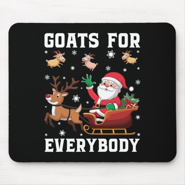 Christmas Goat Funny Goat For Everybody  Mouse Pad (Front)