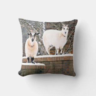 Christmas Goats Cushion